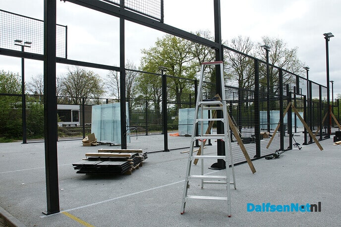 Bouw padelbanen DLTC Gerner - Foto: Paul Scholten