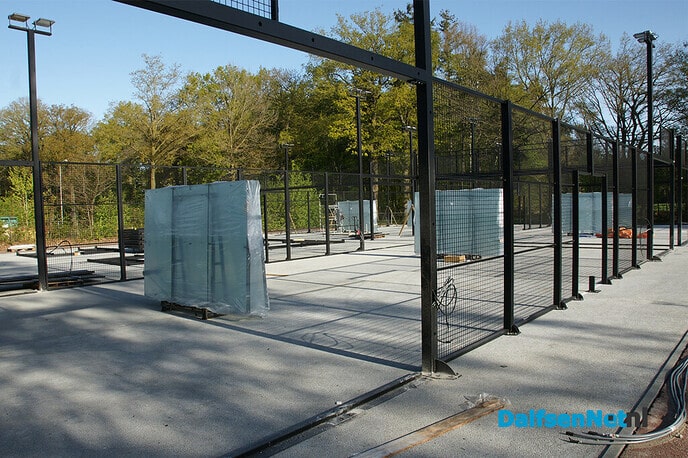 Bouw padelbanen DLTC Gerner - Foto: Paul Scholten
