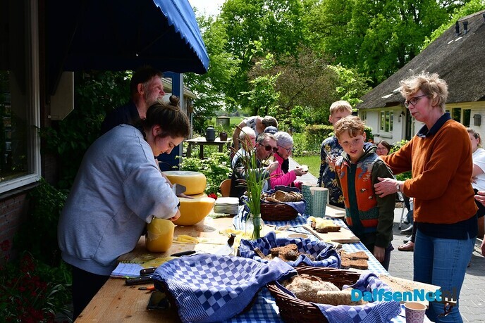 Eerste graskaas aangesneden bij kaasboerderij Heileuver - Foto: Johan Bokma