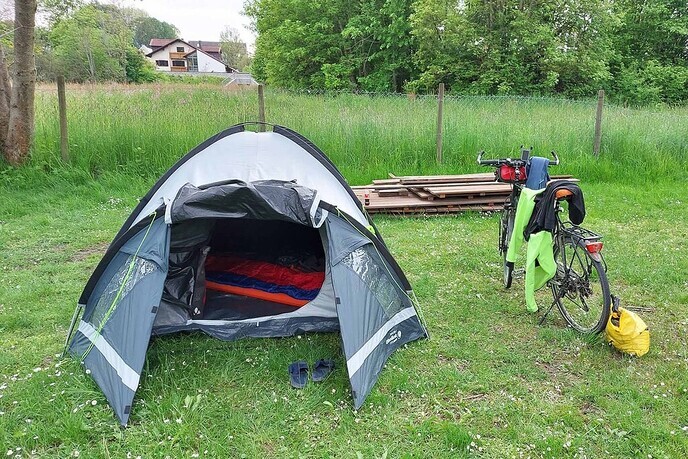 Henk Hilbolling is in Noord-Italië aangekomen - Foto: Eigen geleverde foto