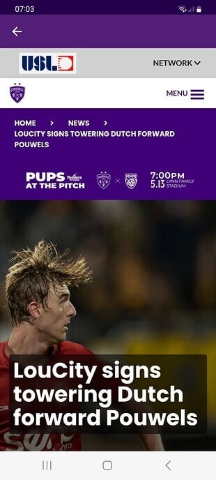 Pouwels naar Louisville City in the USA - Foto: Ingezonden foto