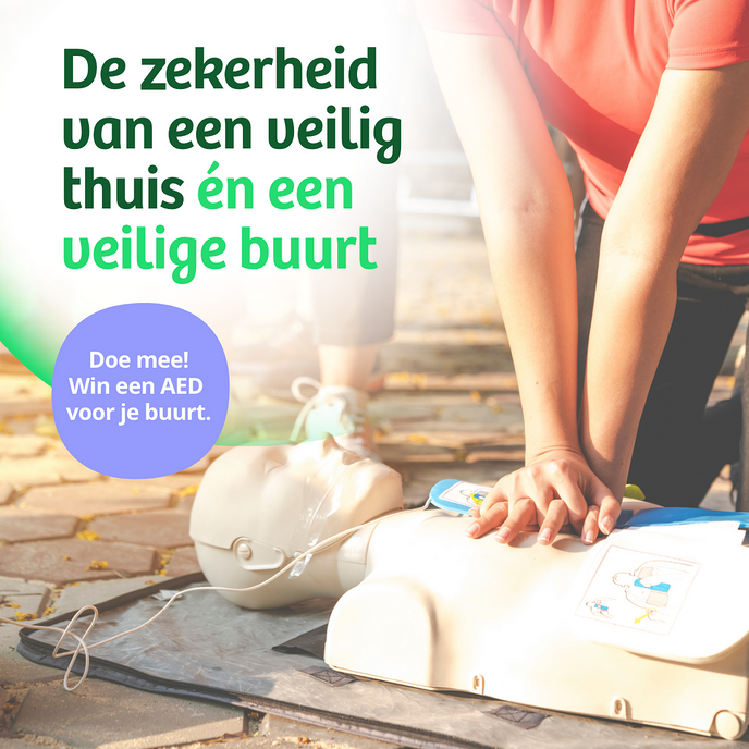 Win een AED en reanimatiecursus!
