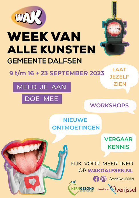 Inschrijving voor de Week van Alle Kunsten geopend - Foto: Gemeente Dalfsen