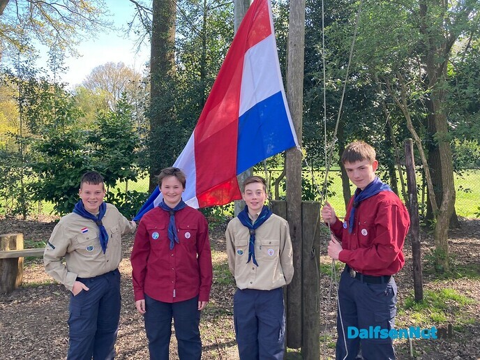 Scouts helpen 4 mei mee aan de Nationale Herdenking op de Dam - Foto: Ingezonden foto