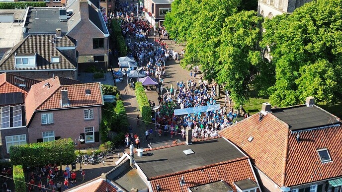 Wandel 3 daagse vanuit lucht - Foto: Ingezonden foto