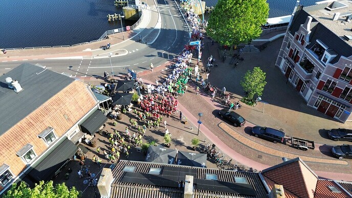 Wandel 3 daagse vanuit lucht - Foto: Ingezonden foto
