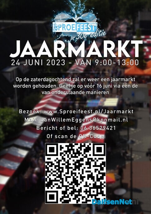 Jaarmarkt Sproeifeest - Foto: Ingezonden foto