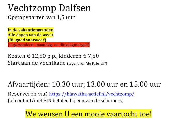 Vaarseizoen van Vechtzomp gaat van start - Foto: Geert Bistervels