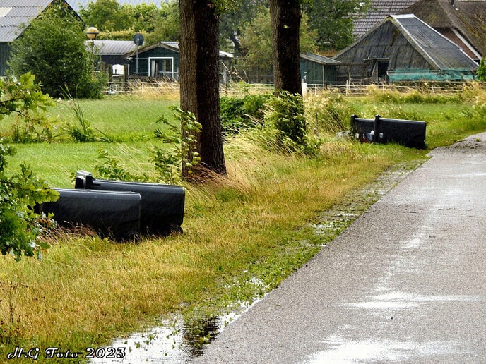 Storm houdt huis in de regio.