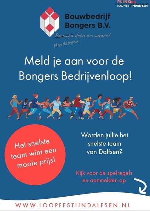 Bouwbedrijf Bongers bedrijfsrun als nieuw onderdeel van Loopfestijn Dalfsen