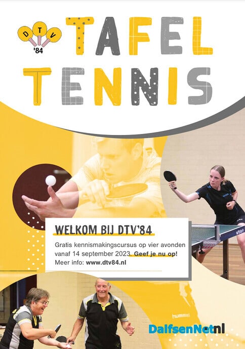Start nieuwe kennismakingscursus tafeltennis - Foto: Ingezonden foto