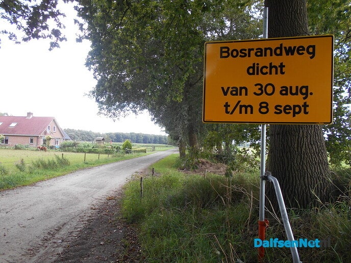 Bosrandweg afgesloten