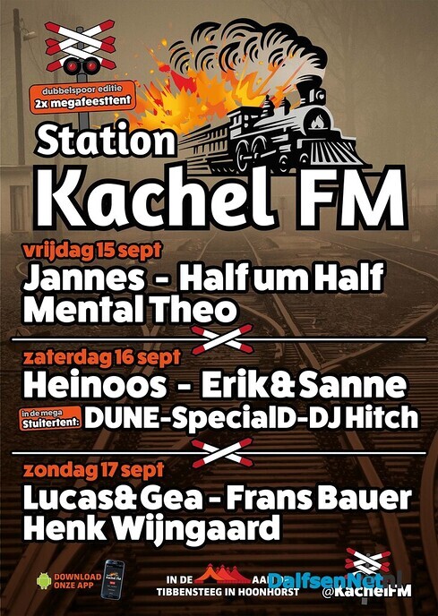 Kachel FM gaat als een trein: Extra tent erbij! - Foto: Pim Haarsma