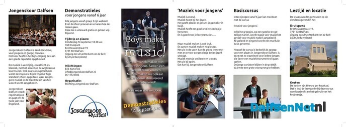 Open les ‘Muziek voor jongens´ - Foto: Ingezonden foto
