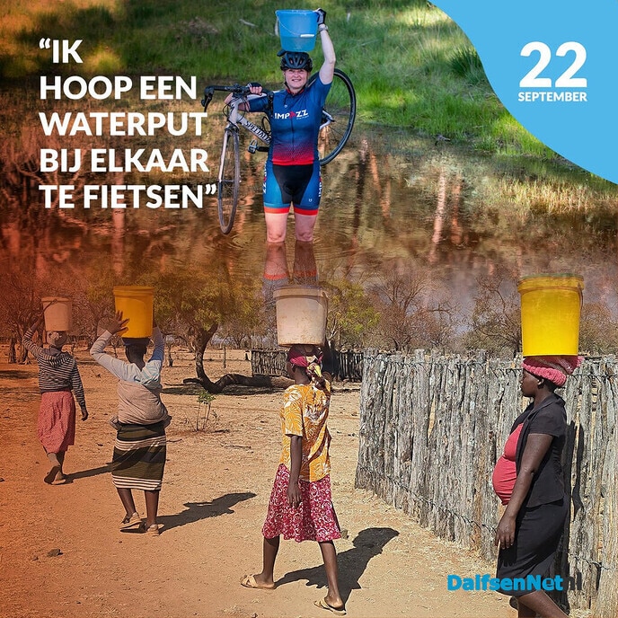 Fietsen voor water - Foto: Ingezonden foto