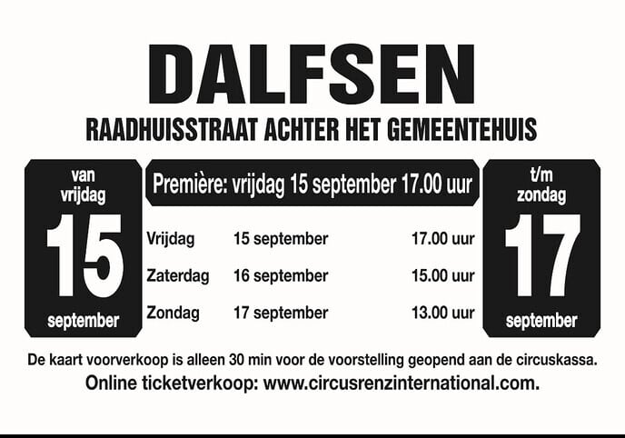 Circus Renz International in Dalfsen