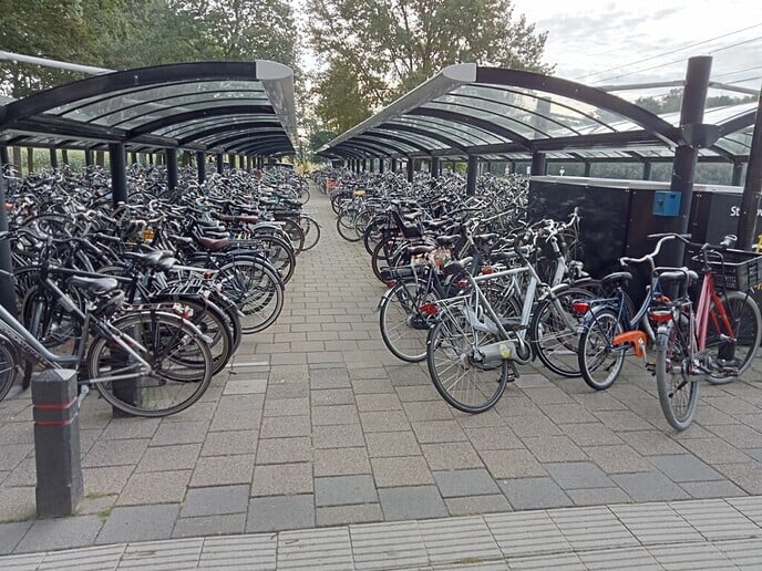 Parkeerproblemen fietsen bij het station? Hoezo? - Foto: Ingezonden foto