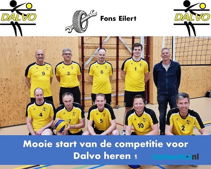 Fijne start van volleybalcompetitie voor Dalvo H1 - Foto: Ingezonden foto