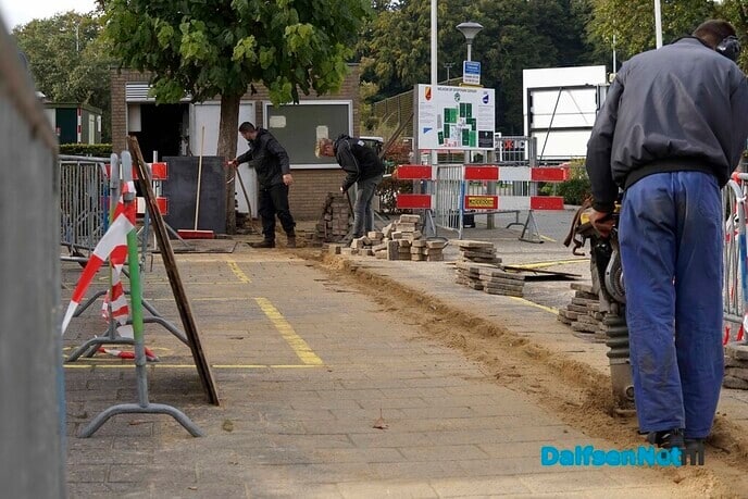 Werkzaamheden voor zwembad Gerner - Foto: Paul Scholten