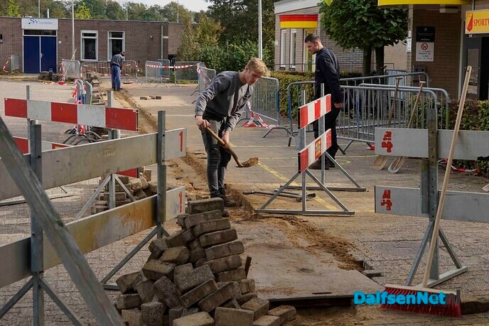 Werkzaamheden voor zwembad Gerner - Foto: Paul Scholten