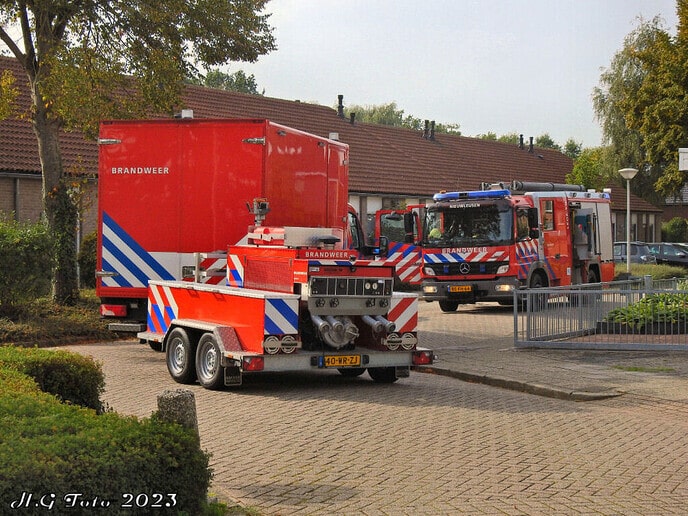 Keukenbrand in Nieuwleusen.