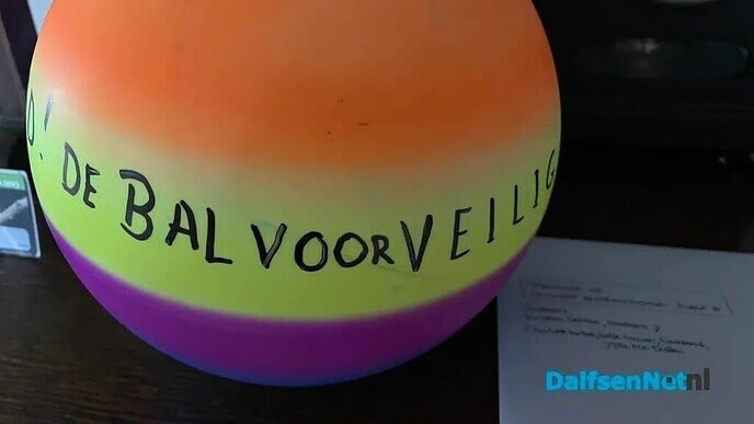 Zienswijze aangeboden met bal - Foto: Ingezonden foto