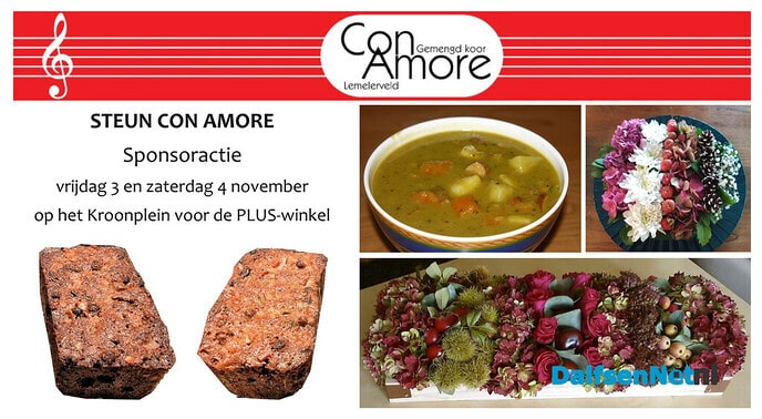 Sponsoractie gemengd koor Con Amore - Foto: Ingezonden foto