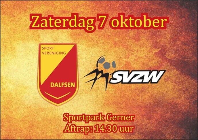 SV Dalfsen op zaterdagmiddag tegen SVZW - Foto: Ingezonden foto