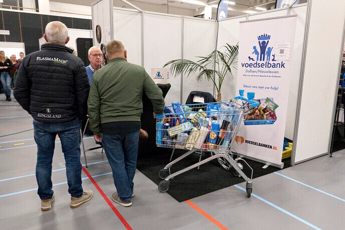 Uitslag prijsvraag in de stand van de Voedselbank - Foto: Geert Bistervels