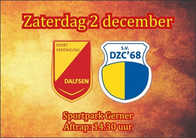 SV Dalfsen speelt aanstaande zaterdag thuis tegen DZC’68 - Foto: Ingezonden foto