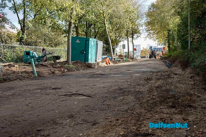 Werkzaamheden snelfietsroute – gedeelte tussen Koesteeg en Polhaarweg - Foto: Paul Scholten