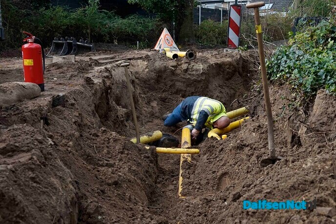 Werkzaamheden snelfietsroute – gedeelte tussen Koesteeg en Polhaarweg - Foto: Paul Scholten