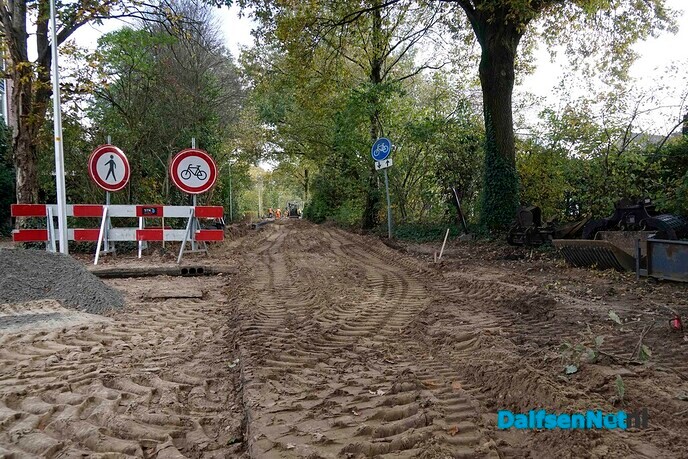 Werkzaamheden snelfietsroute – gedeelte tussen Koesteeg en Polhaarweg - Foto: Paul Scholten