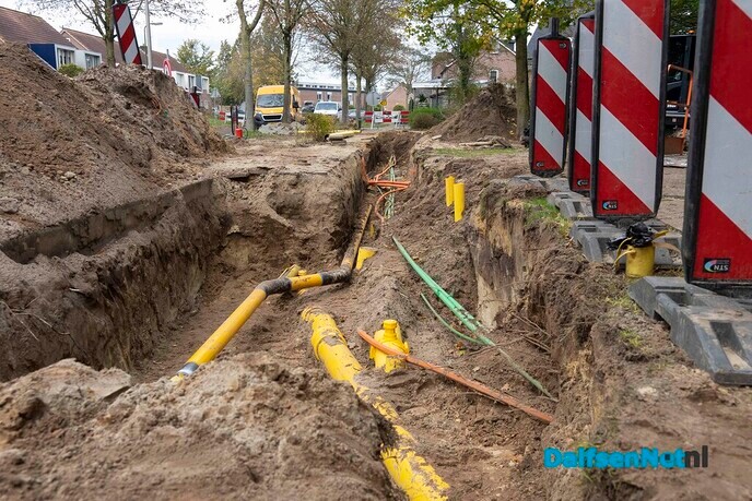 Werkzaamheden snelfietsroute – gedeelte tussen Koesteeg en Polhaarweg - Foto: Paul Scholten