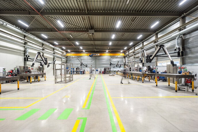 Gloednieuwe las-hal Hoekman RVS in gebruik - Foto: Ingezonden foto