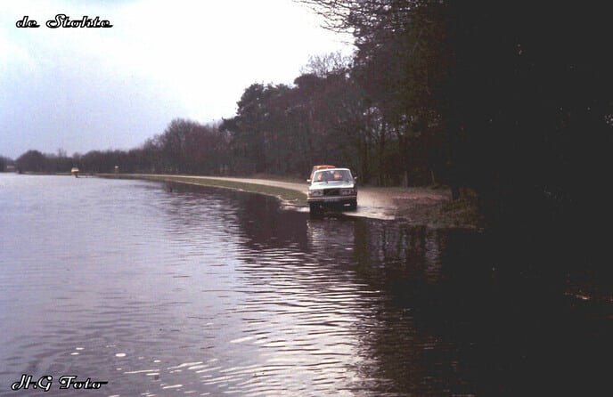 Hoogwater beelden van vroeger