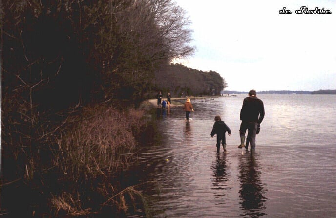 Hoogwater beelden van vroeger