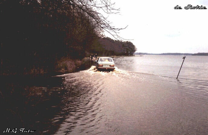 Hoogwater beelden van vroeger