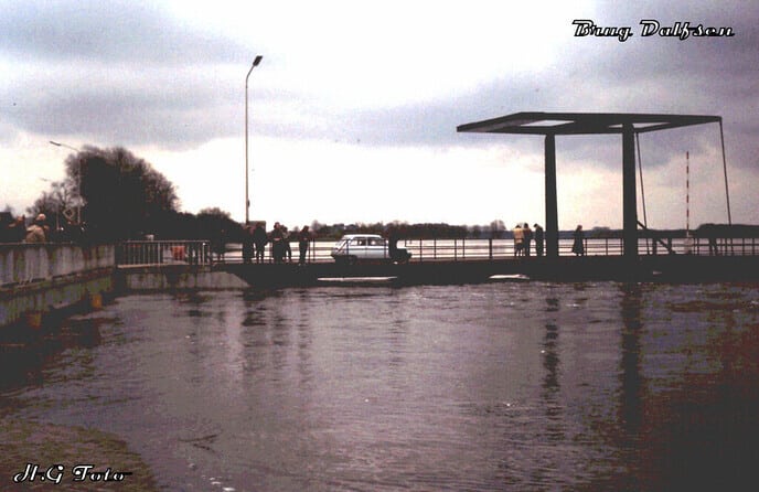 Hoogwater beelden van vroeger