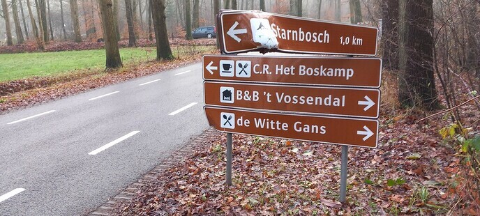 Schade aan borden - Foto: Ingezonden foto