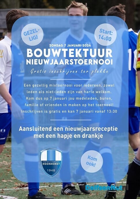 Bouwtektuur VVH Nieuwjaarstoernooi - Foto: Ingezonden foto