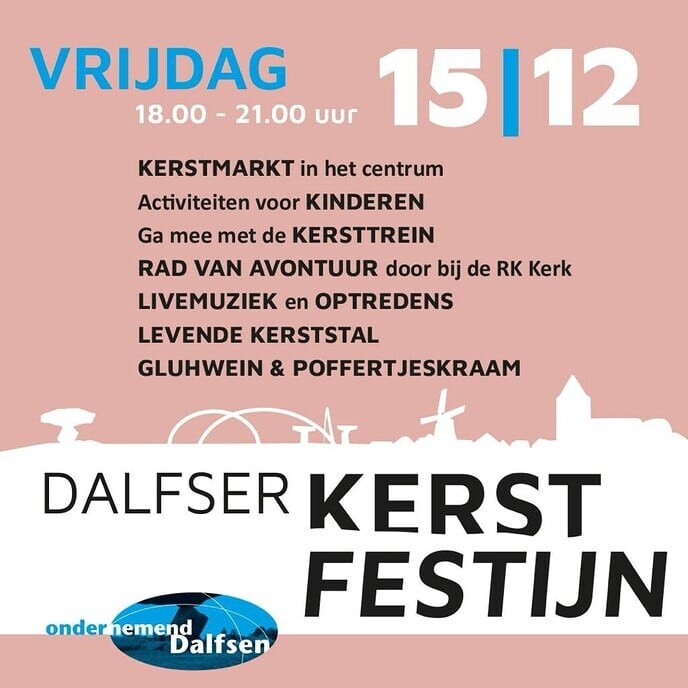Dalfser Kerstfestijn op 15 en 16 december!
