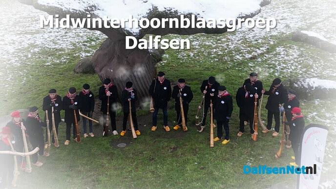 Midwinterhoornblaasgroep video - Foto: Ingezonden foto
