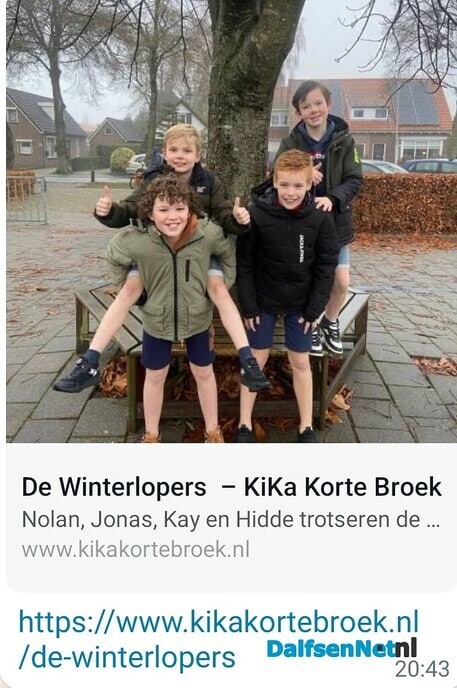 Deze stoere jongens zamelen geld in voor kika - Foto: Ingezonden foto