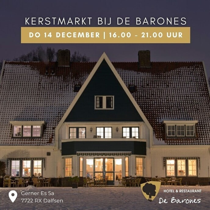 14 december sfeervolle kerstmarkt bij De Barones - Foto: Eigen geleverde foto