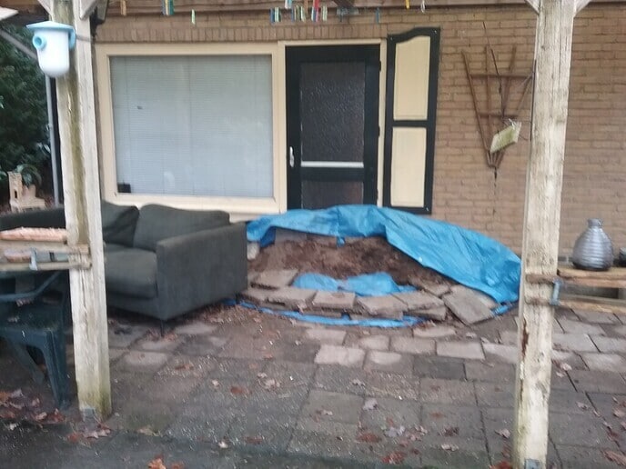 Zakkende water bij Anton  en omgeving - Foto: Ingezonden foto
