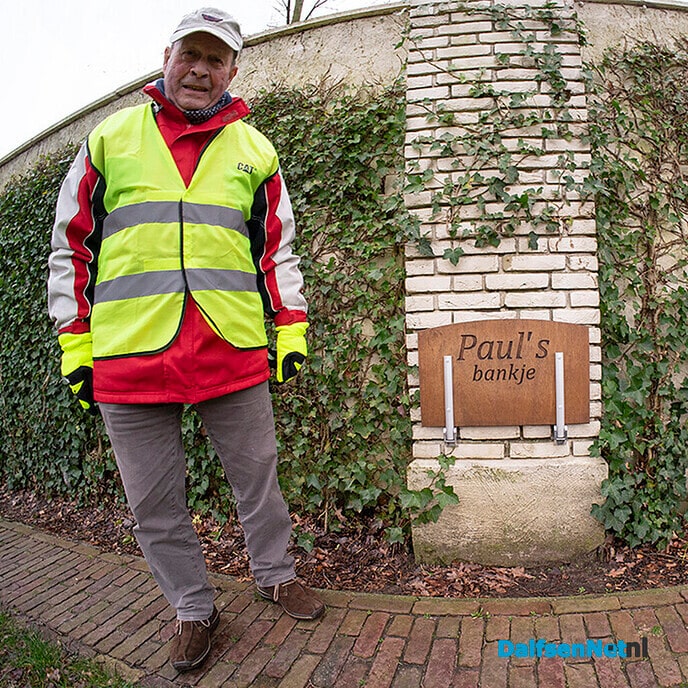 Paul Veltien heeft zijn eigen bankje - Foto: Paul Scholten