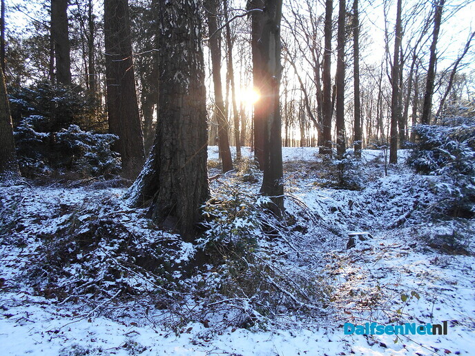 Het winterse landschap is ook wel weer mooi