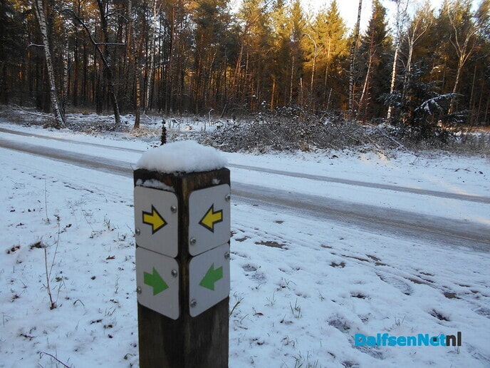 Het winterse landschap is ook wel weer mooi
