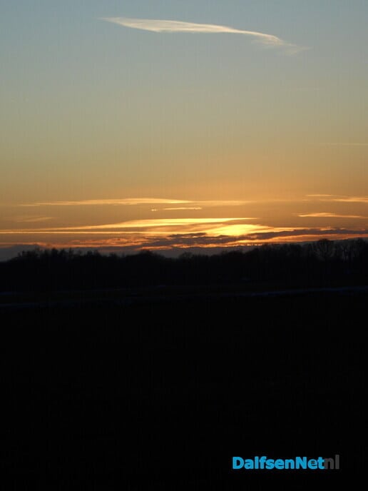 Het winterse landschap is ook wel weer mooi